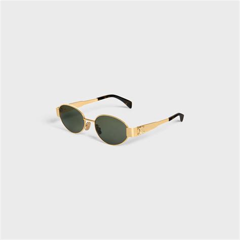 celine triomphe sunglasses green|Céline .